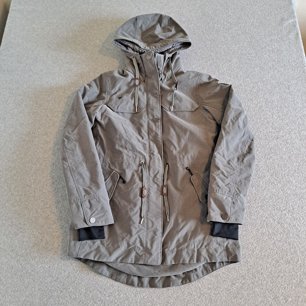 Obermeyer Coat Women 4 Gray Winter Jacket Outdoors Classic Snow Hooded Capsule
